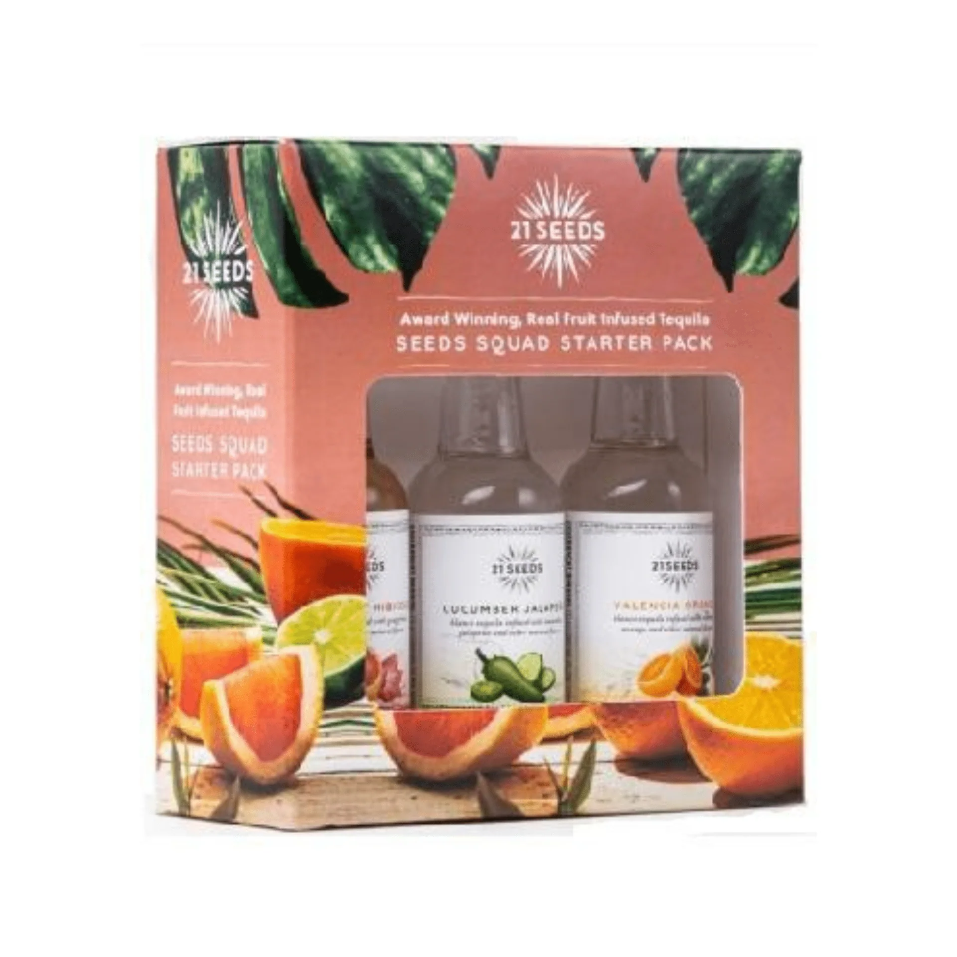 21 seeds tequila squad  variety pack of 3 50 ml