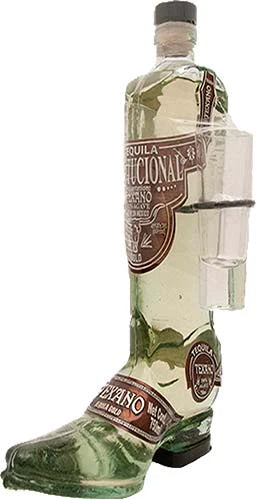 texano boot shaped bottle gold tequila 750 ml