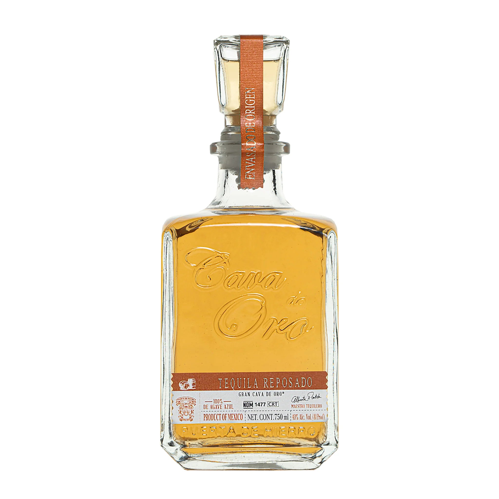 cava de oro tequila reposado 750ml