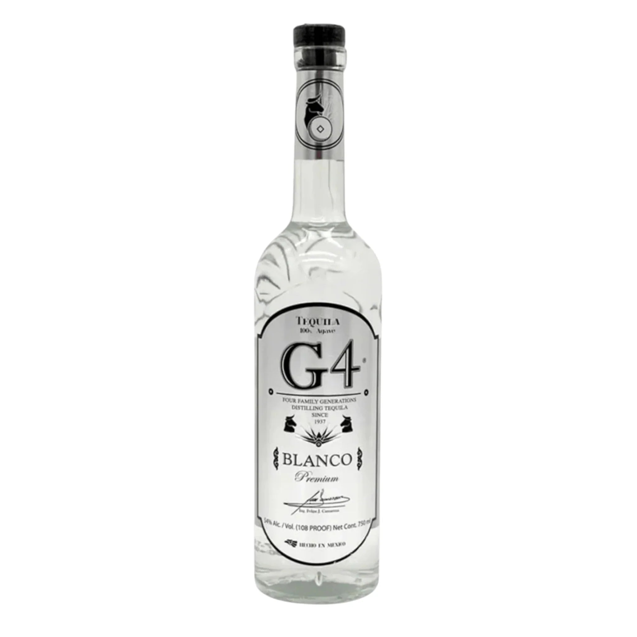 g4 tequila blanco 108 proof 750ml